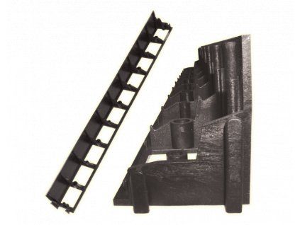 Neviditelný obrubník 100 mm × 1 m – černý