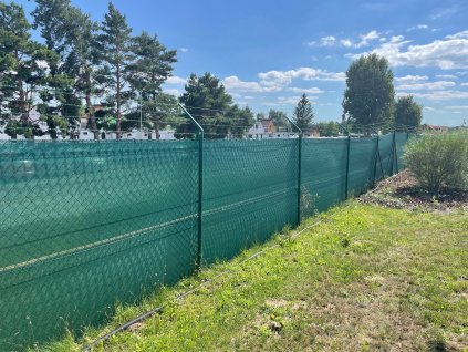 Stínící tkanina, rašlový úplet 90%, 110g/m2, 10m x 1m - zelená