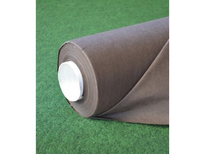 Netkaná textilie proti plevelu, 50g/m2, 100m x 3,2m - hnědá + kotvící kolíky ZDARMA