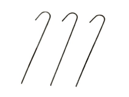 Ocelové kotvící skoby do země J-POL 20cm × 3,5mm – balení 100 ks