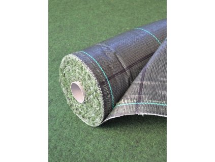 Tkaná mulčovací textílie agrotextílie, 100g/m2, 50m x 1,65m - zelená + kolíky ZDARMA