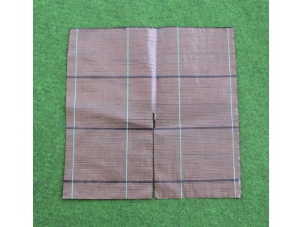 Tkaná mulčovací plachetka 50 x 50 cm - hnědá