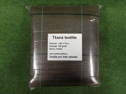 Tkaná textilie, agrotextilie 100g/m2, 10m x 1,6m - hnědá