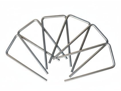 Ocelové kotvící skoby do země U-Pin 15×7,5×15 cm × 6mm – balení 10 ks