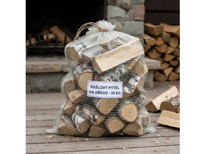 Rašlové pytle na dřevo 30 kg – 57 × 104 cm, balení 10 ks