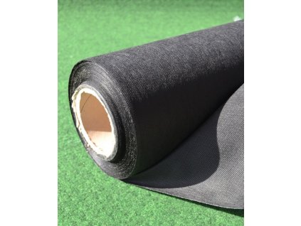 Netkaná mulčovací textílie, 50g/m2, 50m x 1,6m - černá + kolíky ZDARMA