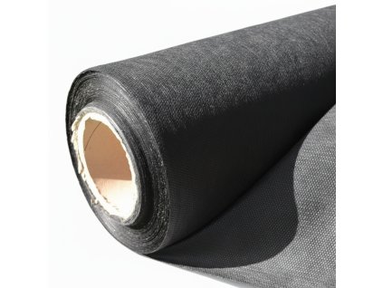 Netkaná textilie proti plevelu, 50g/m2, 50m x 1,6m - černá + kotvící kolíky ZDARMA