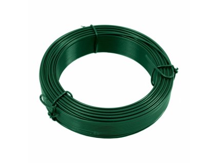 Vázací drát - poplastovaný PVC 1,40 mm / 1,80 mm - zelený 50m