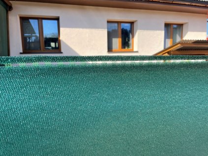 Stínící tkanina, rašlový úplet 100%, výška 100cm, barva zelená