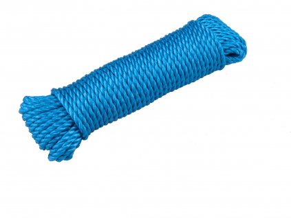 Nylonová stáčená šňůra – 6 mm x 20 m, modrá