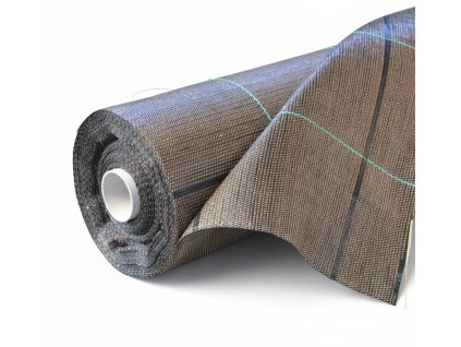 Tkaná textilie, agrotextilie 100g/m2, 100m x 1,05m - hnědá + plastové kolíky ZDARMA