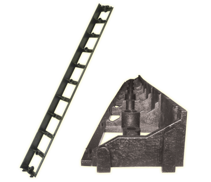 NAK Neviditelný obrubník 45 mm × 1 m – černý 90045
