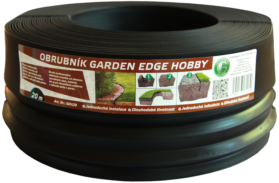 Grate Garden Edge Hobby obrubník 20 m - černý ZAHRADA Sklad6 0893 100