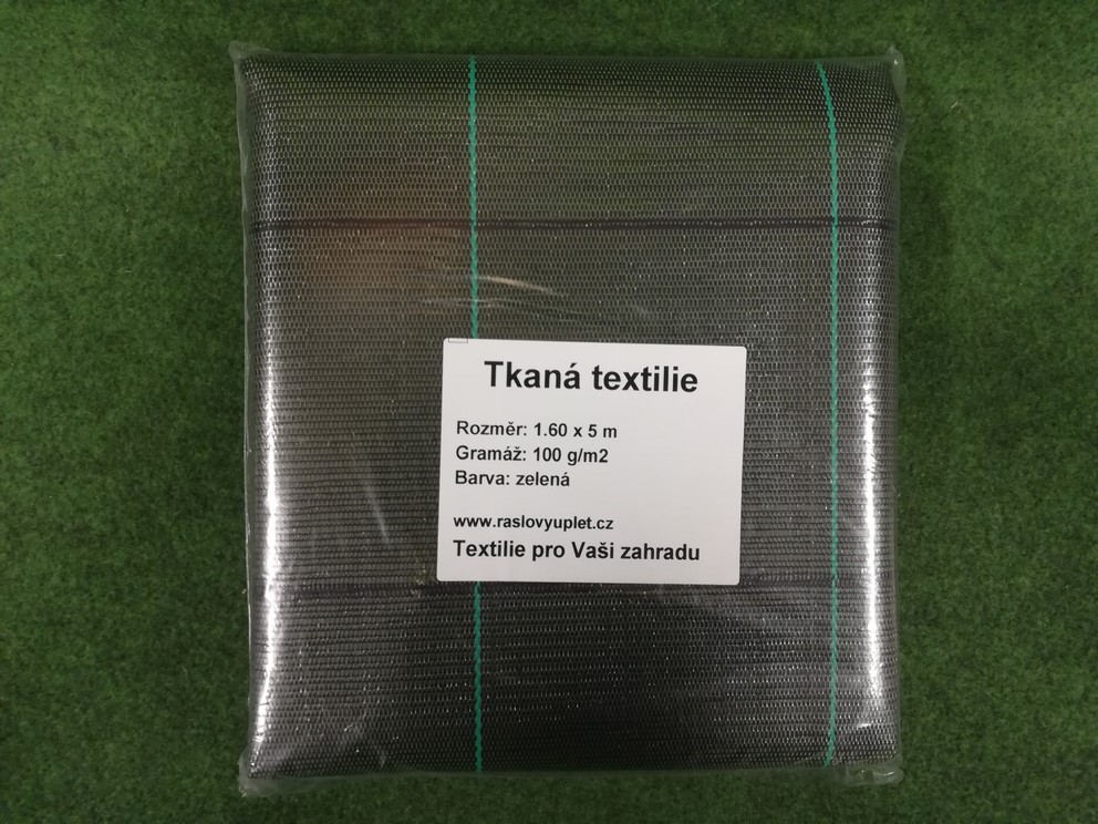 Agrojutex Tkaná mulčovací textílie agrotextílie, 100g/m2, 5m x 1,6m - zelená ZAHRADA Sklad6 0311 100