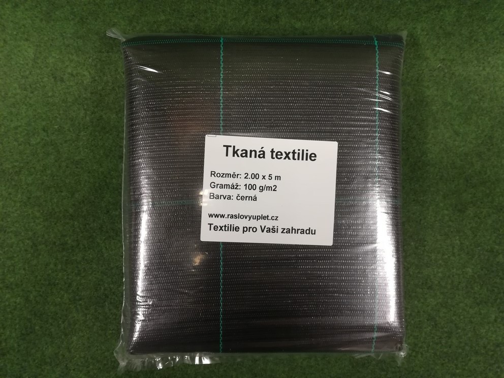 Agrojutex Tkaná mulčovací textílie agrotextílie, 100g/m2, 5m x 2m - černá ZAHRADA Sklad6 0309