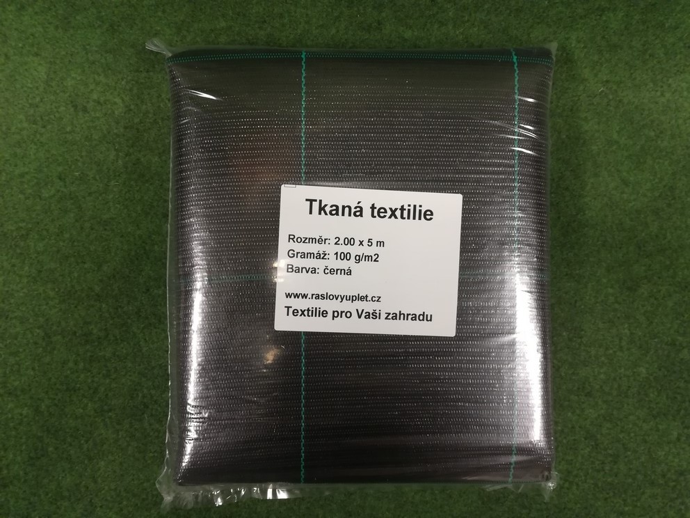 Agrojutex Tkaná textilie, agrotextilie 100g/m2, 5m x 2m - černá ZAHRADA Sklad6 0309