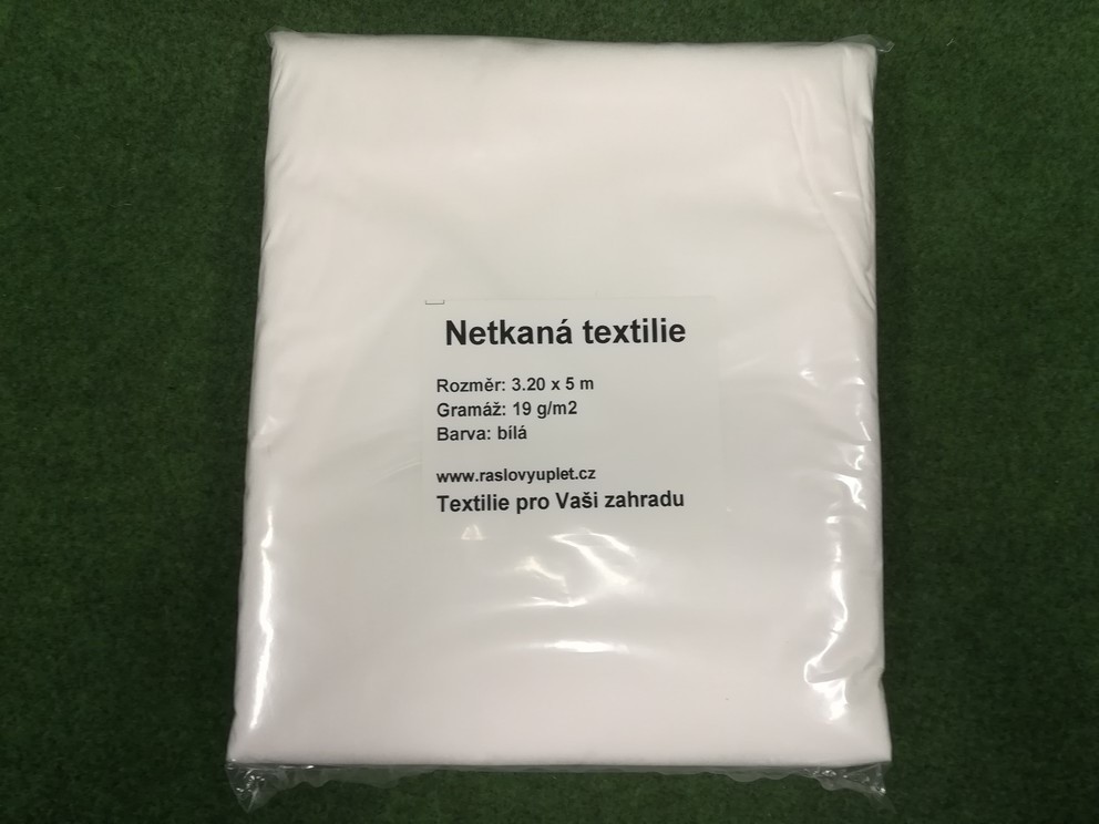 Jutabond Netkaná textílie proti mrazu, 19g/m2, 5m x 3,2m - bílá ZAHRADA Sklad6 0370