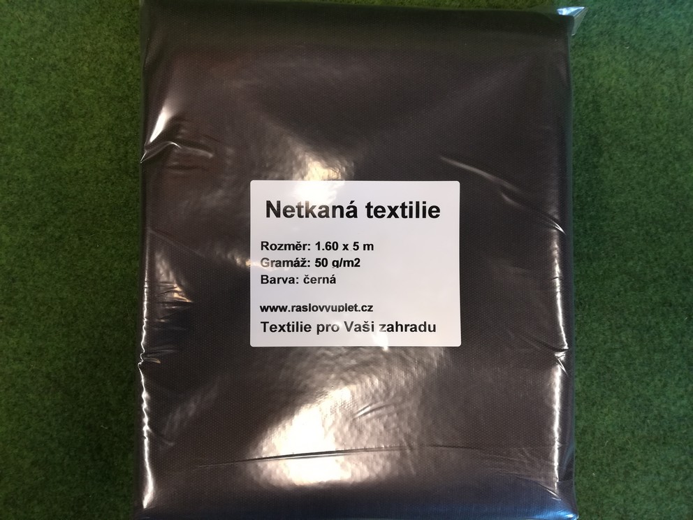 Jutabond Netkaná textilie proti plevelu, 50g/m2, 5m x 1,6m - černá ZAHRADA Sklad6 0338