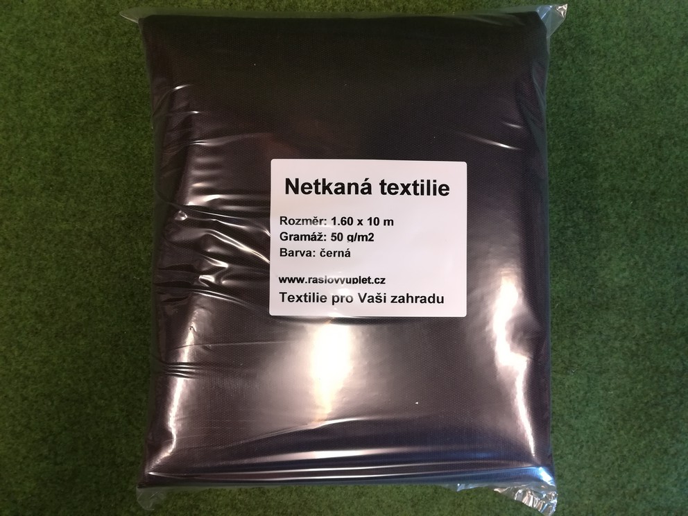 Jutabond Netkaná mulčovací textílie, 50g/m2, 10m x 1,6m - černá ZAHRADA Sklad6 0340 100