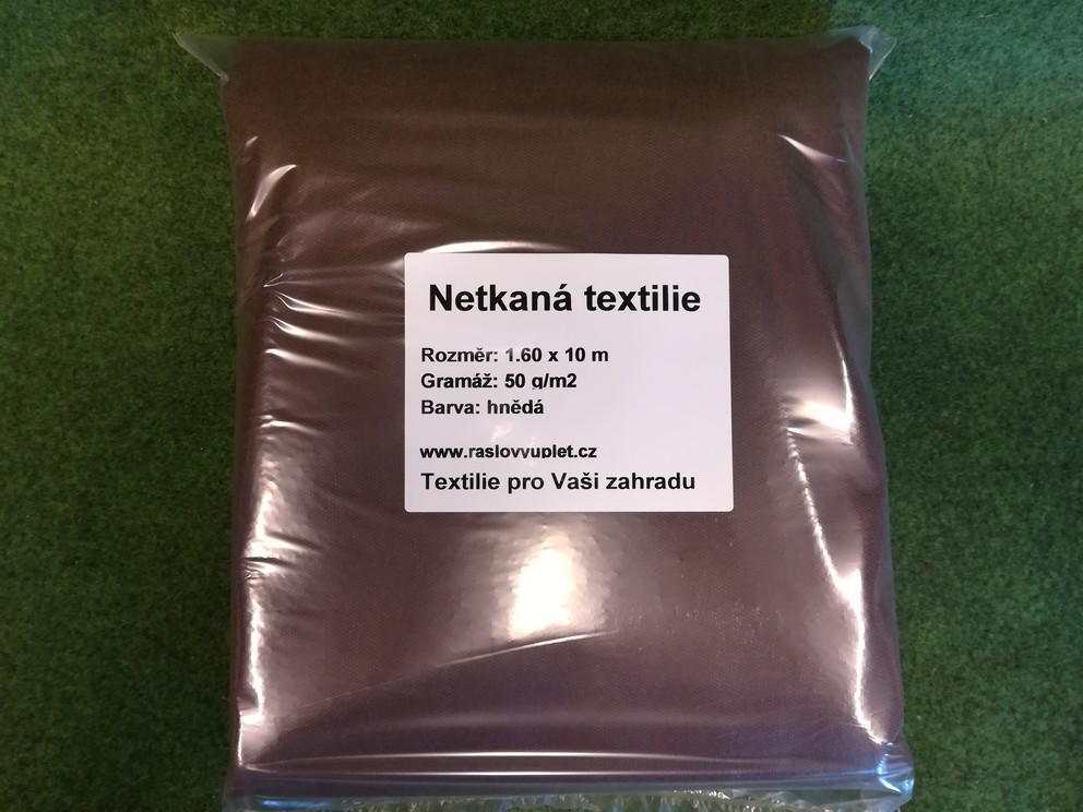 Jutabond Netkaná mulčovací textílie, 50g/m2, 10m x 1,6m - hnědá ZAHRADA Sklad6 0341