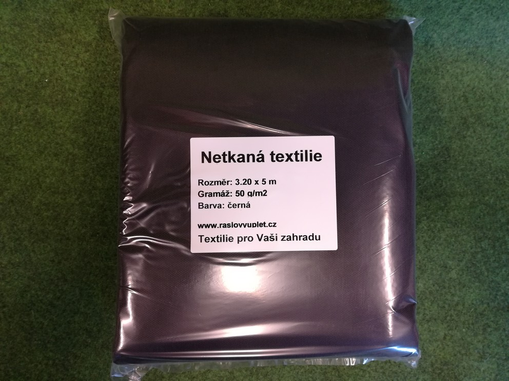 Jutabond Netkaná textilie proti plevelu, 50g/m2, 5m x 3,2m - černá ZAHRADA Sklad6 0342