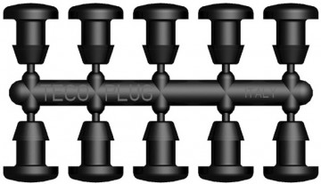 GTEX 6mm záslepka otvoru obrubníku - 10 ks ZAHRADA Sklad6 0588