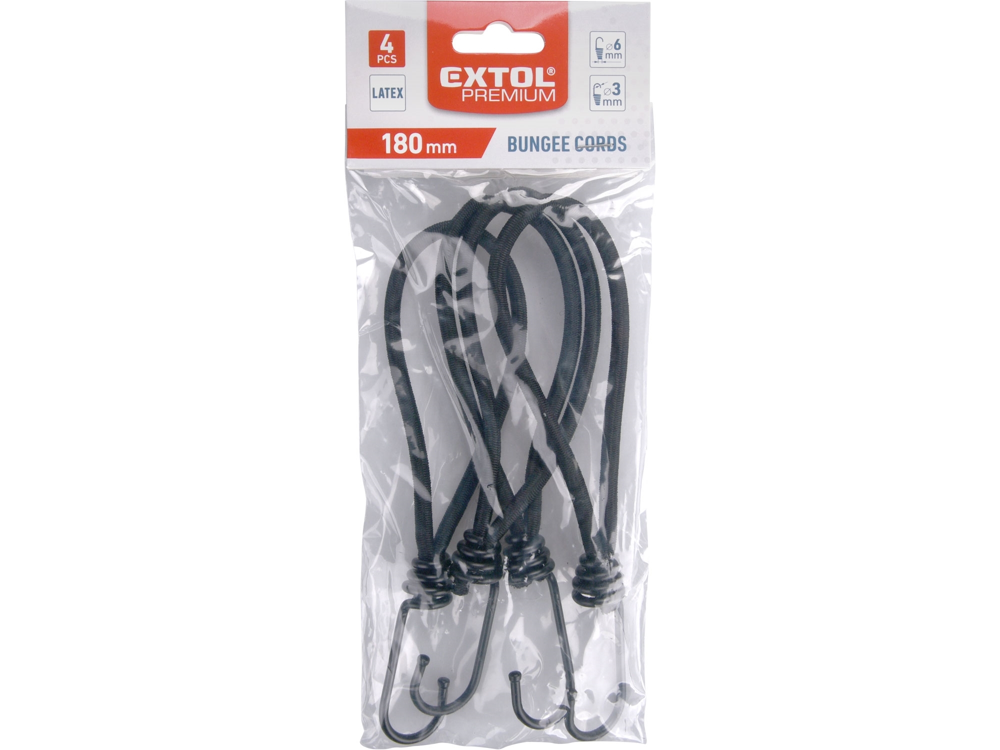 EXTOL PREMIUM Krátké upínací gumy EXTOL – latex, 18 cm x 6 mm, 4 ks ZAHRADA Sklad6 1497 >100