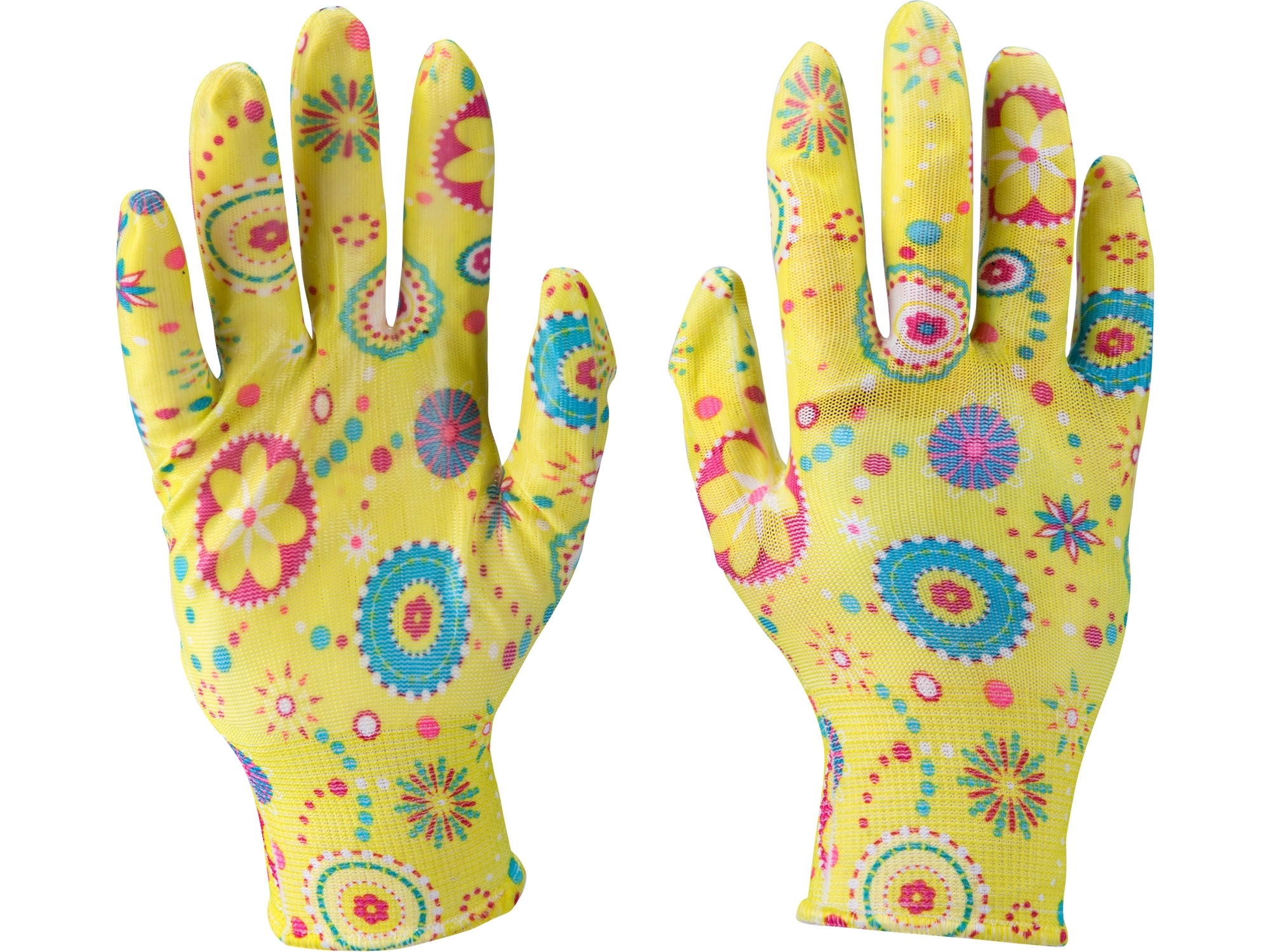 EXTOL PREMIUM Pracovní rukavice zahradní nylonové polomáčené v nitrilu, velikost 8 - žluté 3014 ZAHRADA Sklad6 3014 100