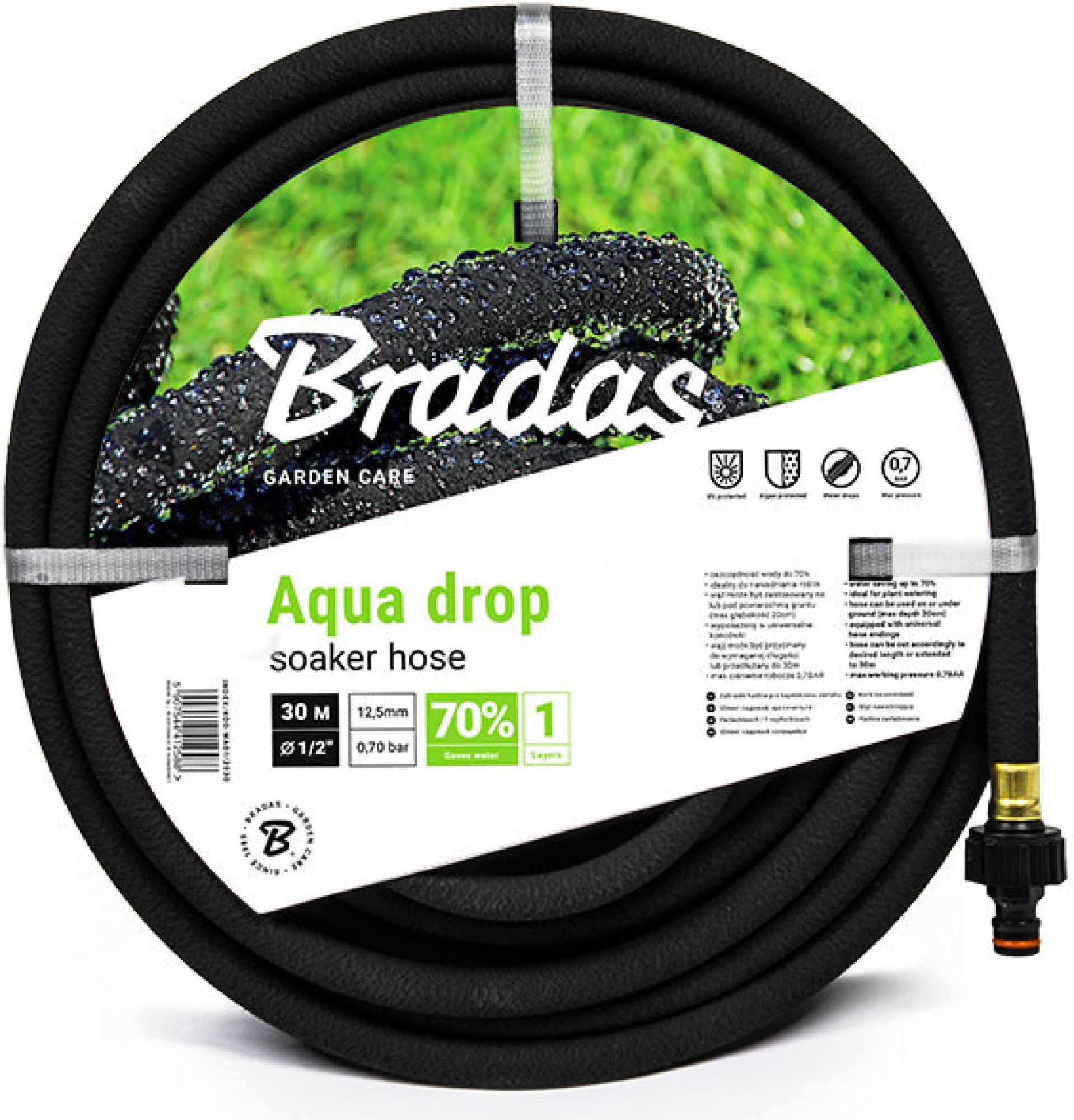 Hadice Bradas AQUA-DROP pro kapkovitou závlahu 1/2" 30m ZAHRADA Sklad6 0512 100