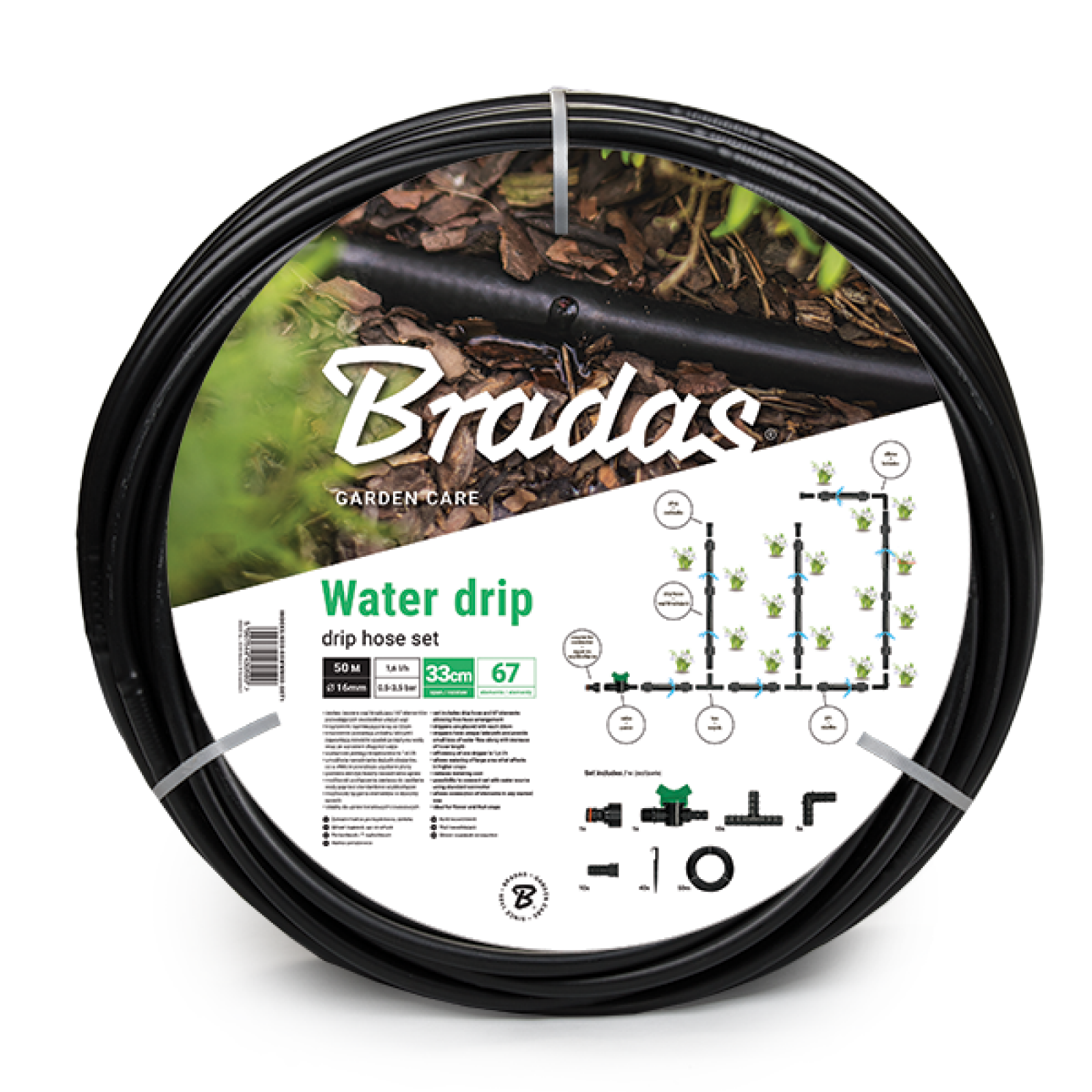 Sada pro kapénkovou závlahu Bradas WATER DRIP 1/2" 50m 0516 ZAHRADA Sklad6 0516 100