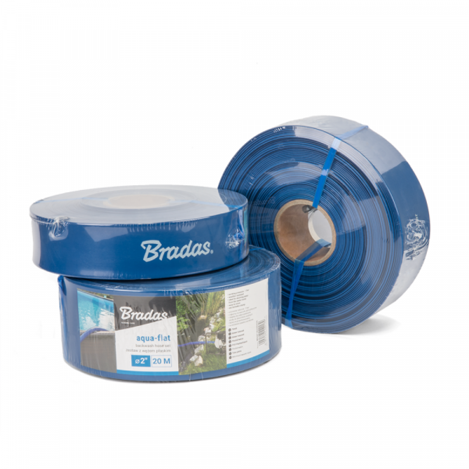 Zavlažovací hadice Bradas aqua plochá W.P.1 - 1", 20 m - MODRÁ ZAHRADA Sklad6 0517