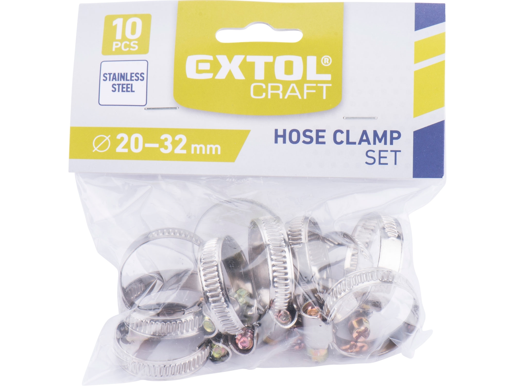 EXTOL CRAFT Spony hadicové EXTOL NEREZ, balení 10ks, 20-32mm ZAHRADA Sklad6 0545 >100