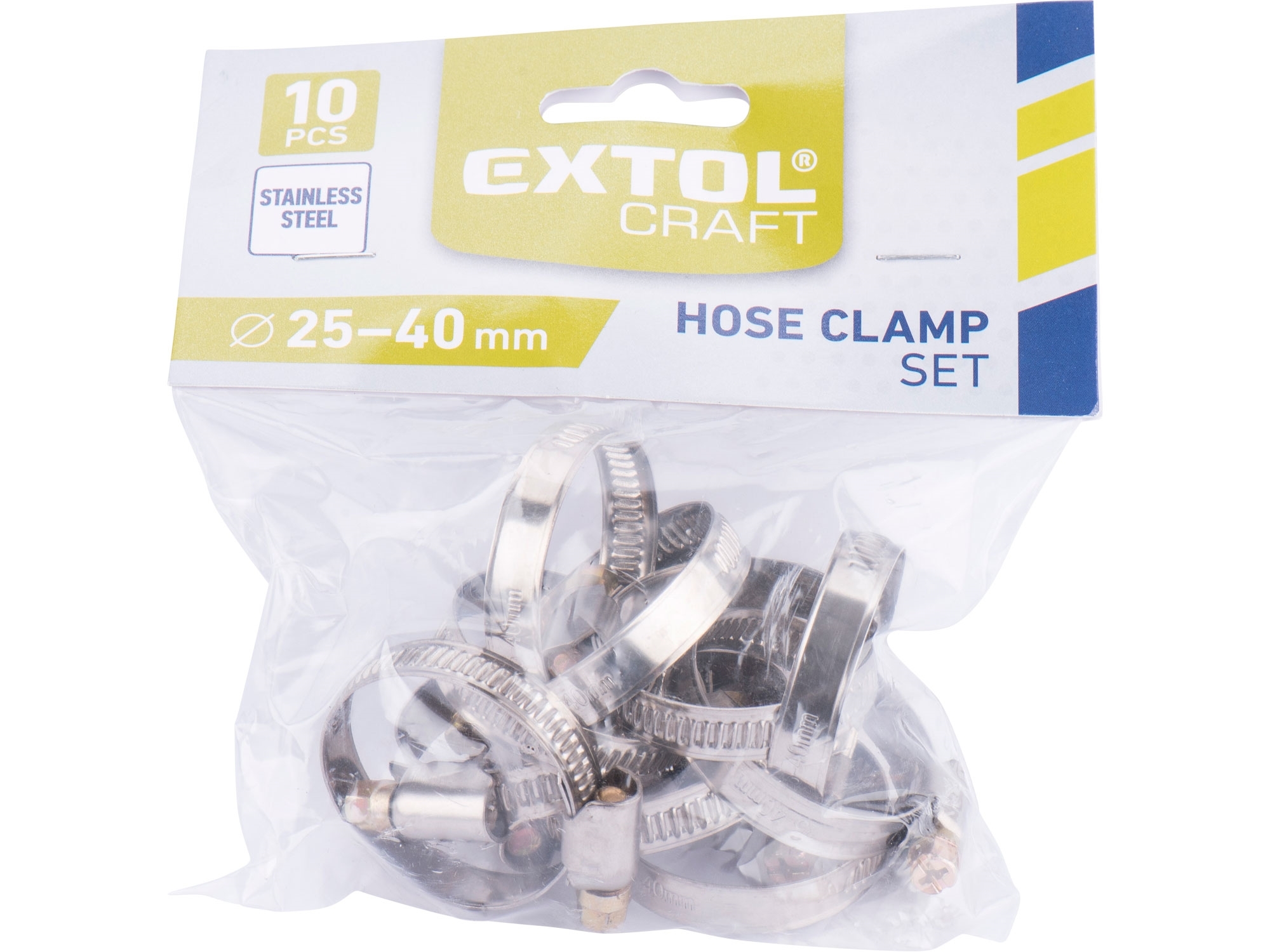 EXTOL CRAFT Spony hadicové EXTOL NEREZ, balení 10ks, 25-40mm ZAHRADA Sklad6 0546 >100