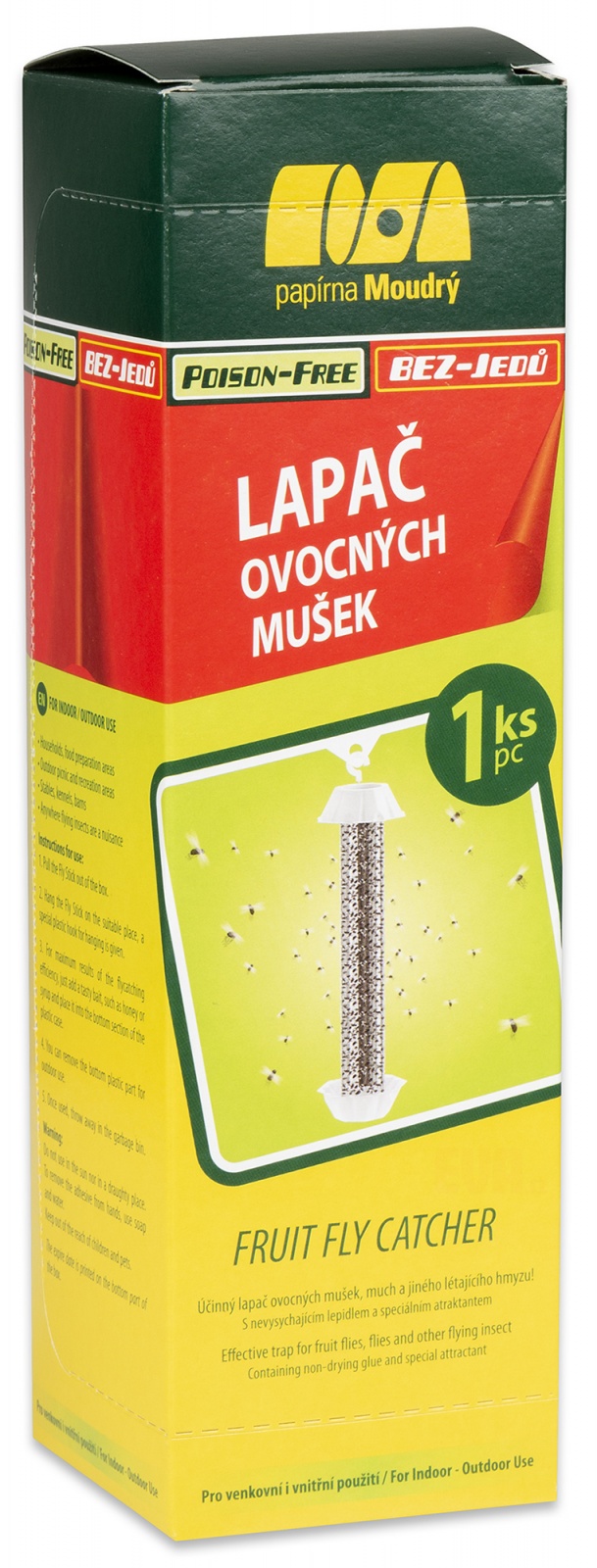 Moudrý Lapač octomilek a much FLY STICK 1ks 1386 ZAHRADA Sklad6 1386