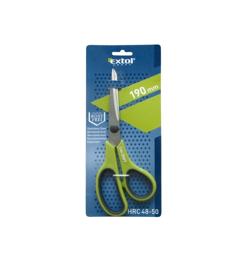 EXTOL CRAFT Nůžky Extol nerezové, 19cm 1261 ZAHRADA Sklad6 1261 >100