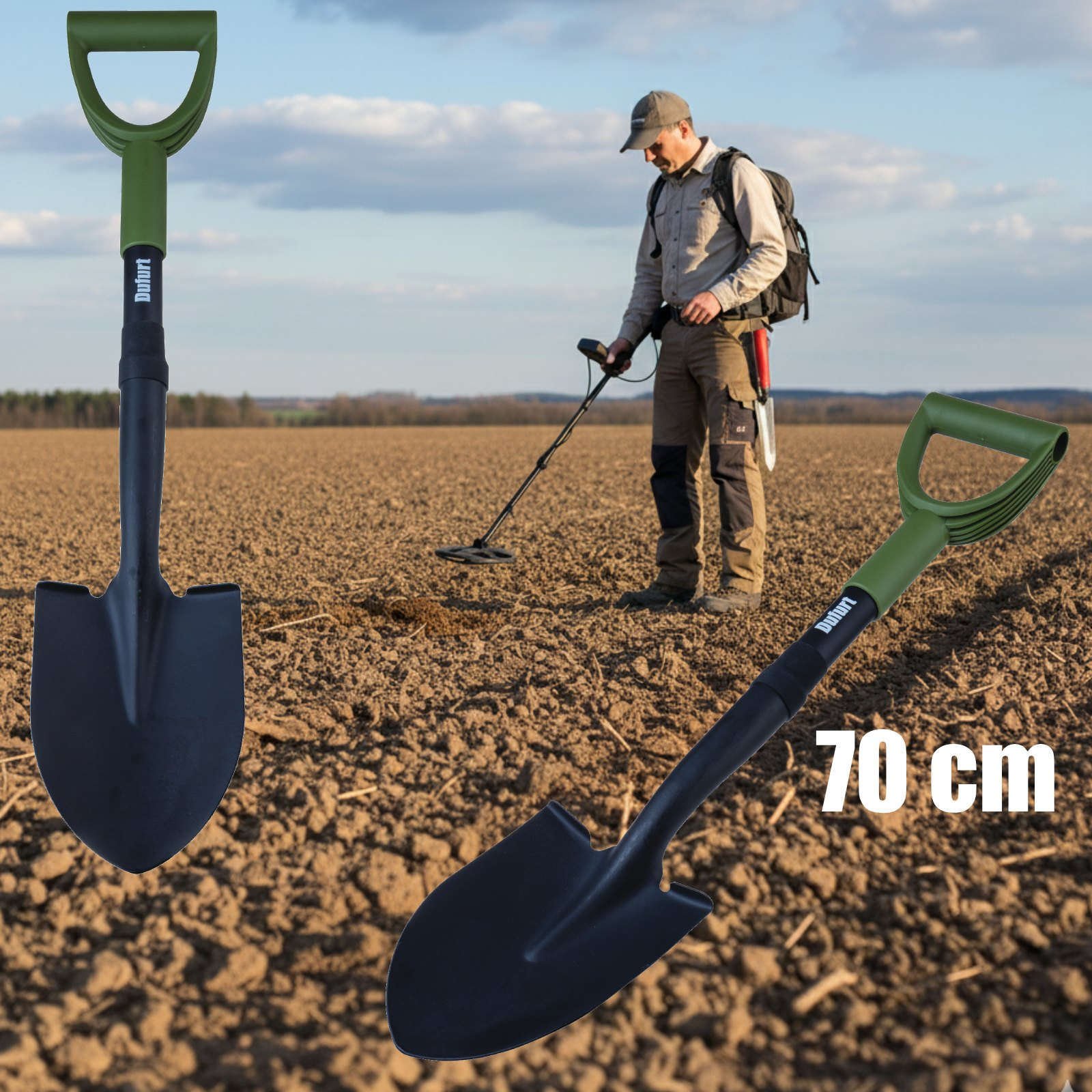 DUFURT Malý rýč do auta drenážní 700 mm 1263 ZAHRADA Sklad6 1263