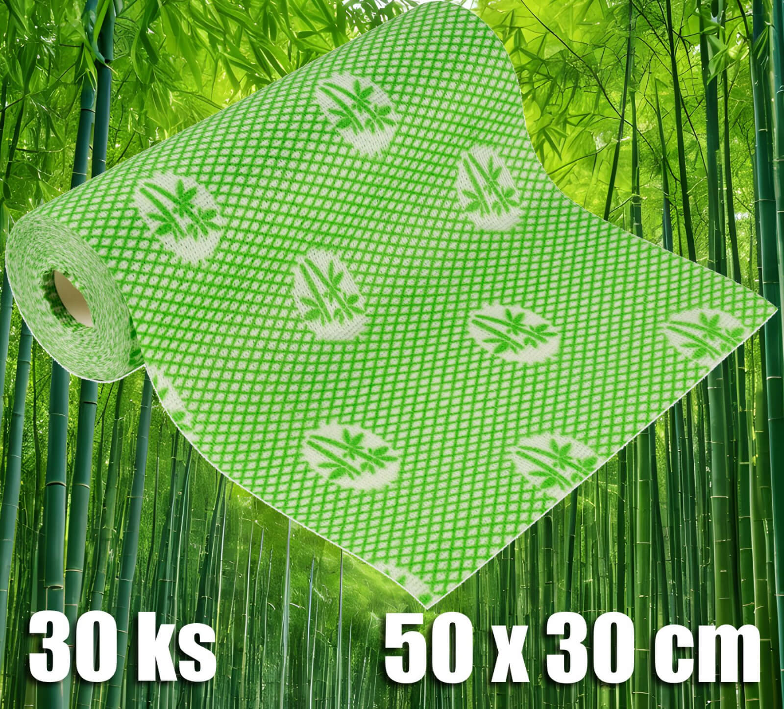 Bambusové utěrky na nádobí Lagrada 50 x 30 cm - 30ks 2206 ZAHRADA Sklad6 2206 >100