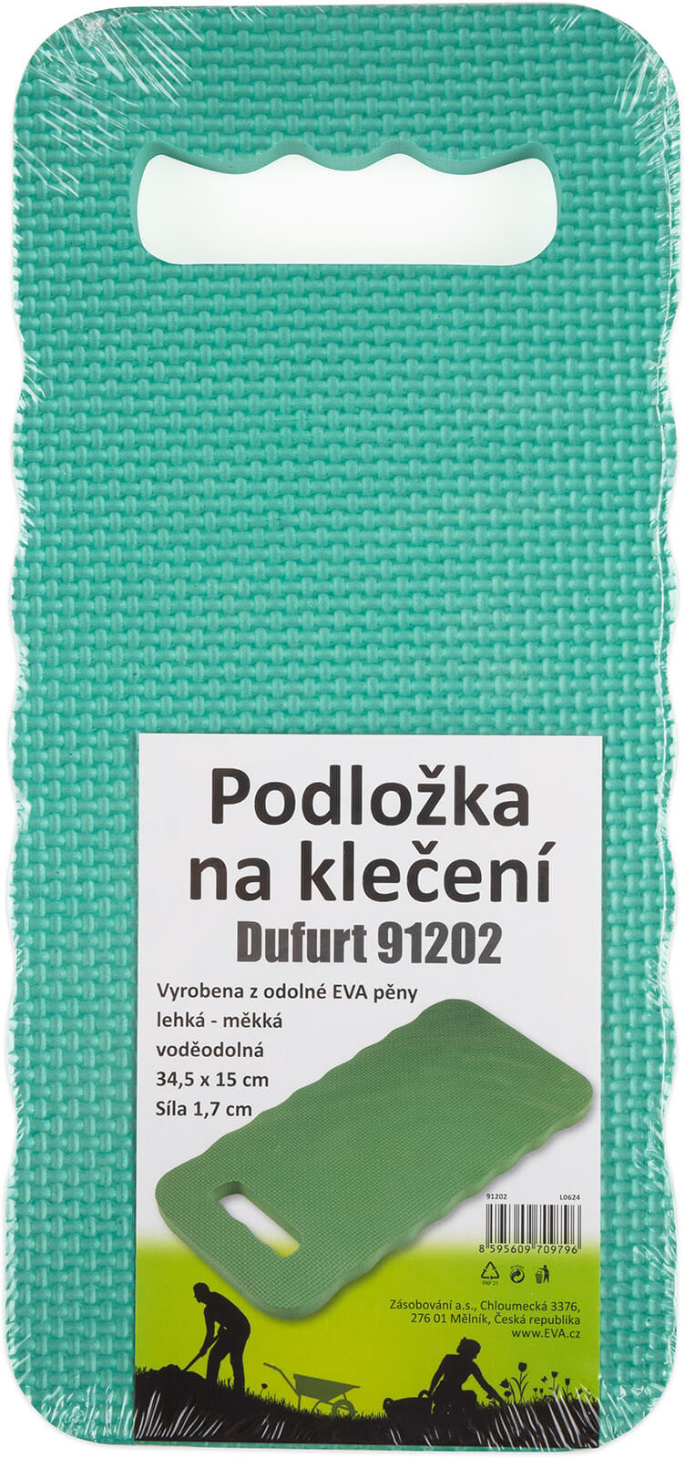 Klekací podložka DUFURT 34 x 15 x 1,7cm - zelená 1341 ZAHRADA Sklad6 1341 >100