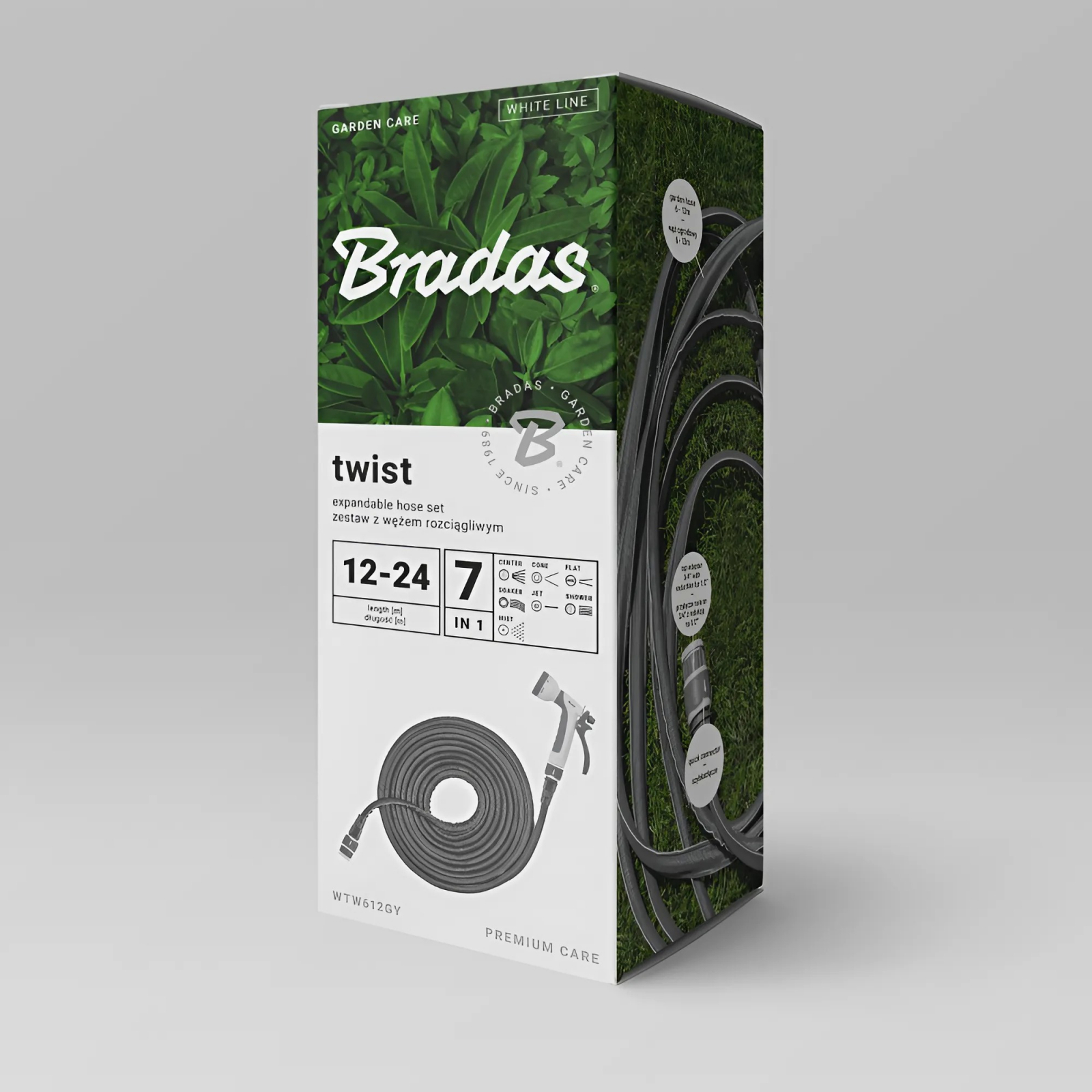Smršťovací hadice BRADAS FLEXI zesílená 12 - 24m 1/2" - šedá 0524/2 ZAHRADA Sklad6 0524_2