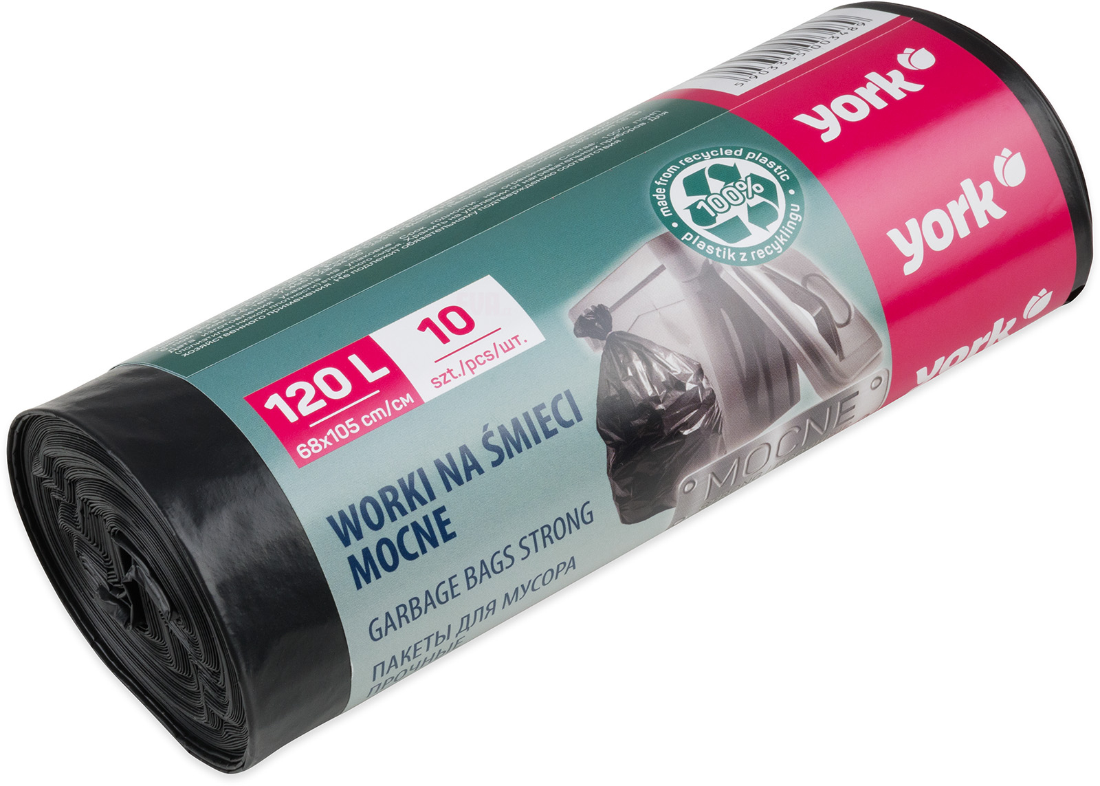 Pytle na odpad York 120 l – 10 ks, 29 µm, 70 × 105 cm 3400/4 ZAHRADA Sklad6 3400_4