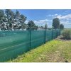 Stínící tkanina na plot – rašlový úplet 90 %, 110 g/m², 100 cm × 100 m, zelená