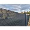 Stínící tkanina na plot – rašlový úplet 90 %, 110 g/m², výška 125 cm, metráž, antracit
