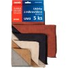 Švédská utěrka z mikrovlákna Lagrada 30 x 35 cm, sada 5ks – tmavší mix barev
