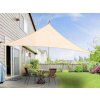 Stínící plachta proti slunci trojúhelníková 3,6 x 3,6 x 3,6 m – béžová - 1