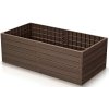 Vyvýšený záhon BASE WOODY 75,6 x 75,6 cm hnědý cihlov (3)