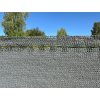 Stínící tkanina na plot – rašlový úplet 92 %, 150 g/m², výška 150 cm, metráž, šedá