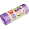 Pytle na odpadky Vaxon 35 l – 30 ks, 13 µm, vázací, fialové, vůně levandule
