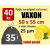 Pytle na odpadky Vaxon 35 l – 40 ks, 25 µm, zatahovací, khaki, vůně citronu