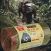 Pytle na odpadky Vaxon 35 l – 40 ks, 25 µm, zatahovací, khaki, vůně citronu