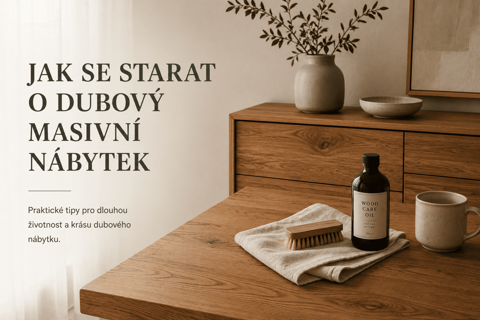 Jak se starat o dubový masivní nábytek